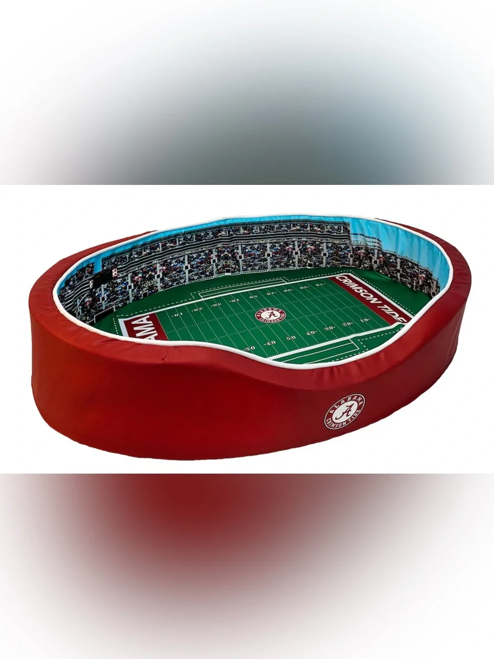 NWT StadiumSpot Officially Licensed NCAA Alabama Premium Oval Dog Bed